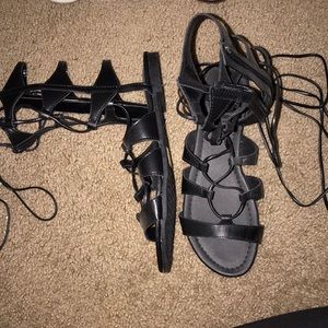 Lace up gladiator sandal